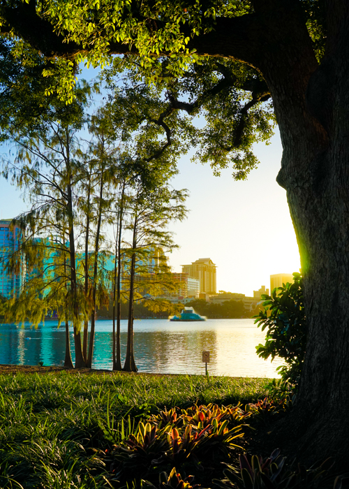 Lake Eola in Orlando Florida By
            Inspired By Maps_Shutterstock.com