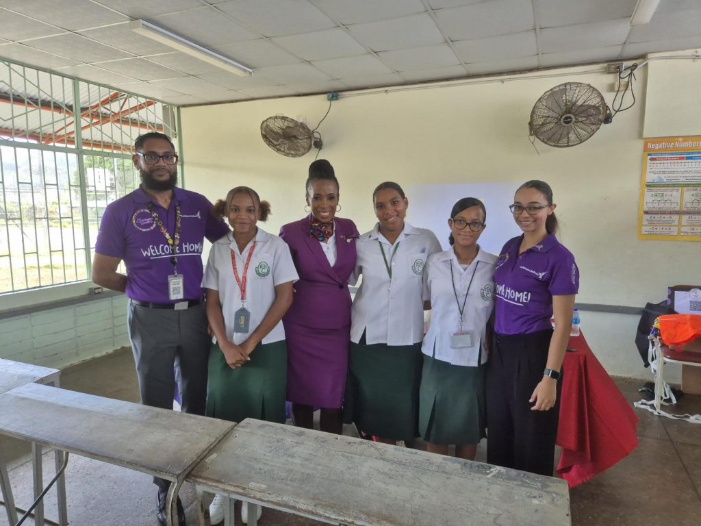 Group photo with students