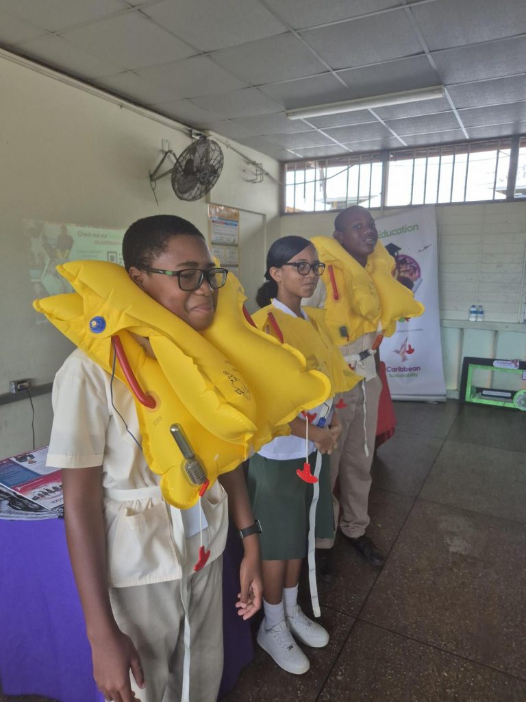 Students with life jacket 2